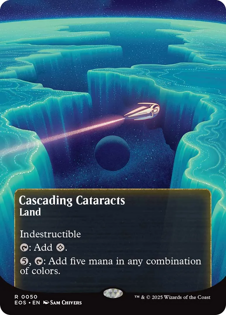 Cascading Cataracts (0050) (Borderless) [Edge of Eternities: Stellar Sights] | Exor Games New Glasgow