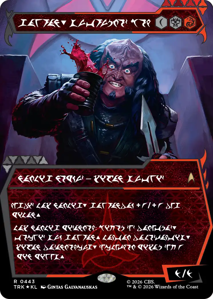 Gowron, Eager for Battle (Showcase) (Klingon) [Star Trek] | Exor Games New Glasgow