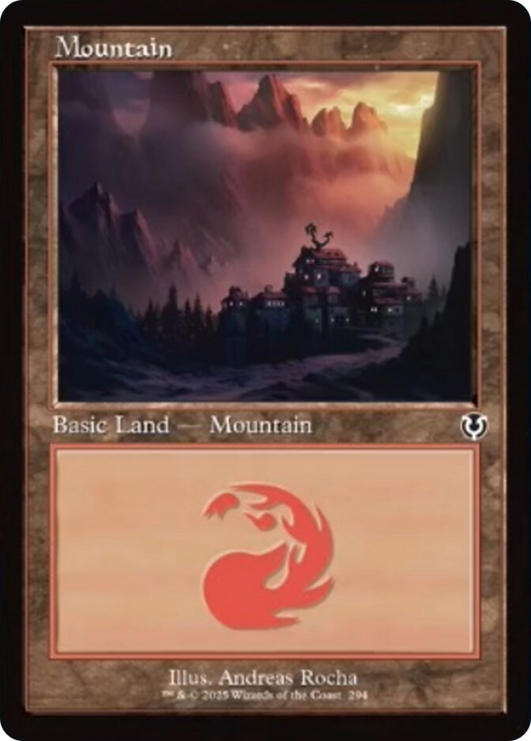 Mountain (294) (Retro Frame) [Innistrad Remastered] | Exor Games New Glasgow