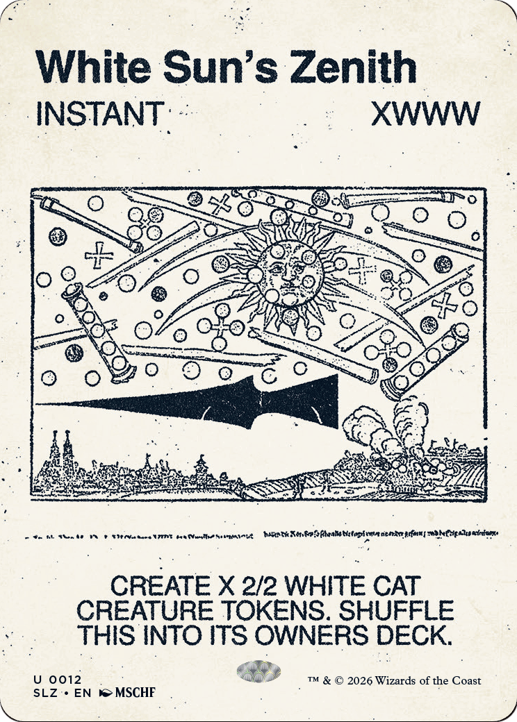 White Sun's Zenith (0012) [Secret Lair x MSCHF: The Zeta Set] | Exor Games New Glasgow