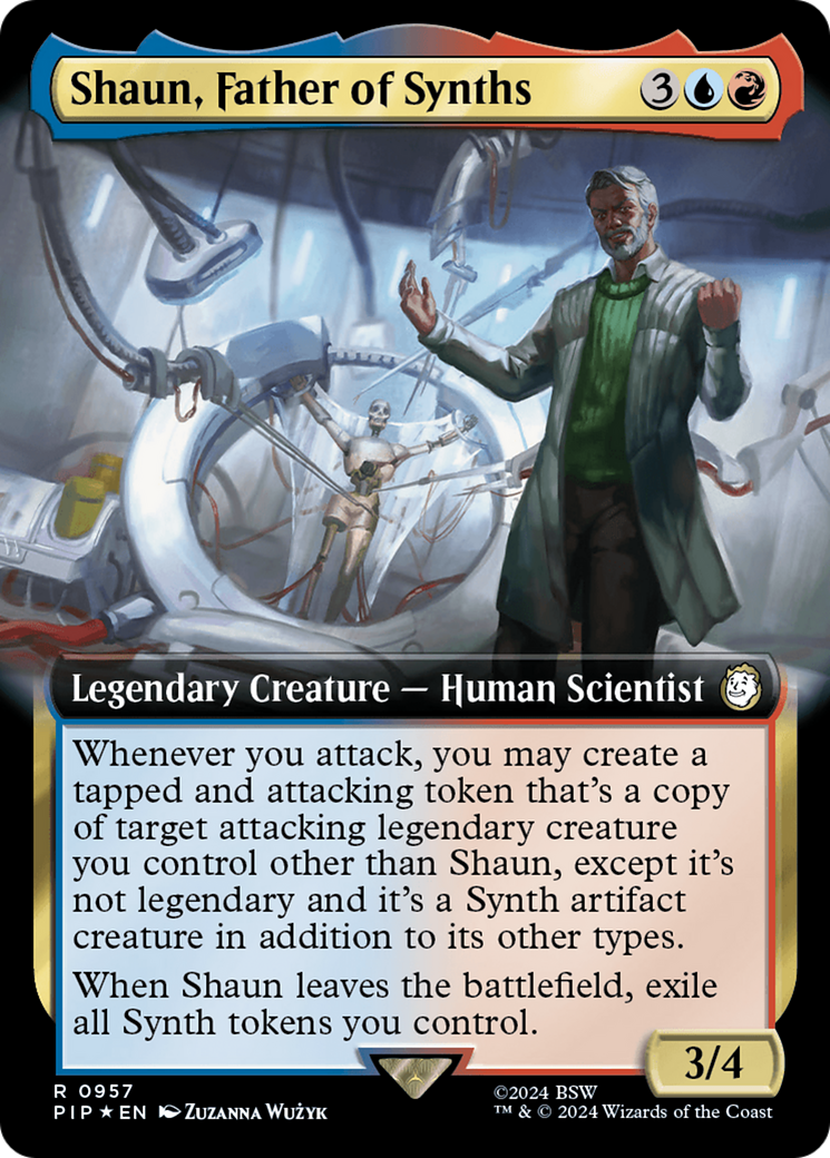 Shaun, Father of Synths (Extended Art) (Surge Foil) [Fallout] | Exor Games New Glasgow