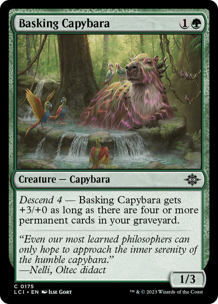 Basking Capybara [The Lost Caverns of Ixalan] | Exor Games New Glasgow