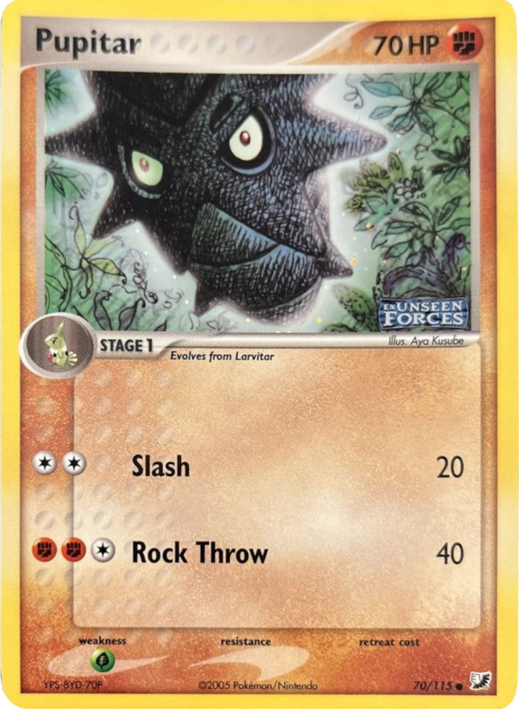 Pupitar (70/115) (Stamped) [EX: Unseen Forces] | Exor Games New Glasgow