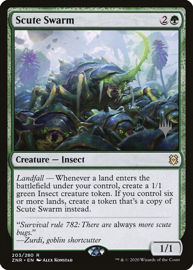 Scute Swarm (Promo Pack) [Zendikar Rising Promos] | Exor Games New Glasgow