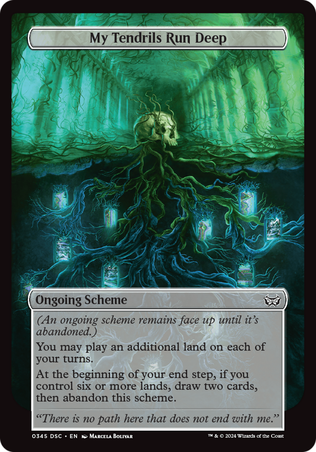 My Tendrils Run Deep (Full Art) [Duskmourn: House of Horror Commander] | Exor Games New Glasgow