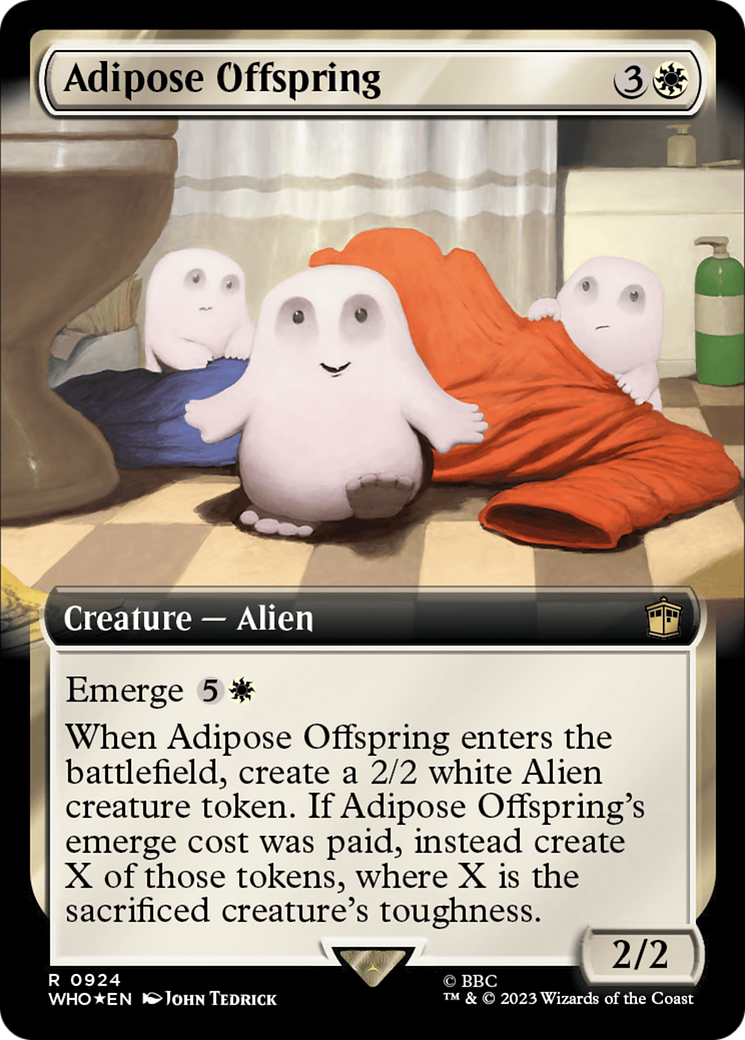 Adipose Offspring (Extended Art) (Surge Foil) [Doctor Who] | Exor Games New Glasgow