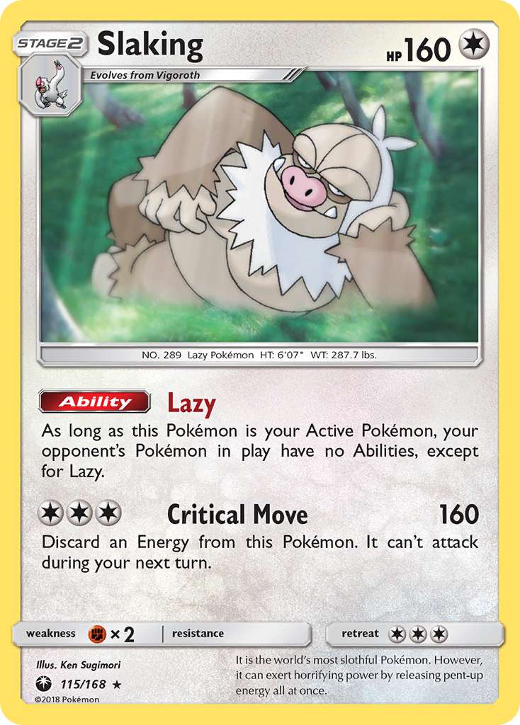 Slaking (115/168) [Sun & Moon: Celestial Storm] | Exor Games New Glasgow