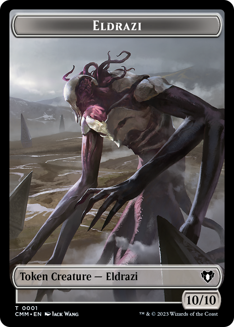 Eldrazi // Knight Double-Sided Token [Commander Masters Tokens] | Exor Games New Glasgow