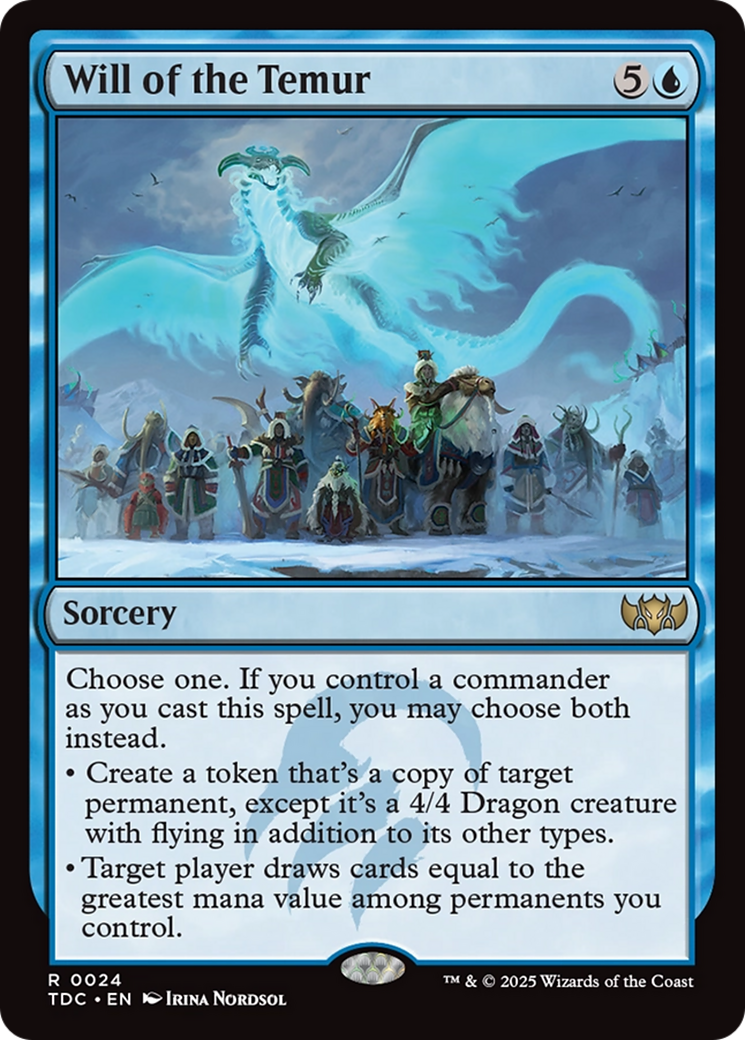 Will of the Temur [Tarkir: Dragonstorm Commander] | Exor Games New Glasgow