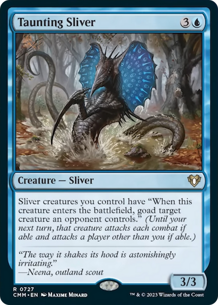 Taunting Sliver [Commander Masters] | Exor Games New Glasgow