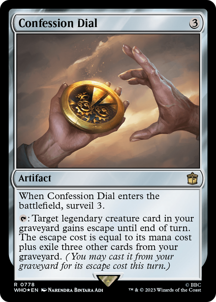 Confession Dial (Surge Foil) [Doctor Who] | Exor Games New Glasgow