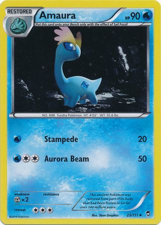 Amaura (25/111) (Cosmos Holo) [XY: Furious Fists] | Exor Games New Glasgow