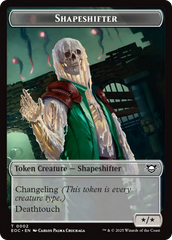 Shapeshifter // Golem (0013) Double-Sided Token [Edge of Eternities Commander Tokens] | Exor Games New Glasgow