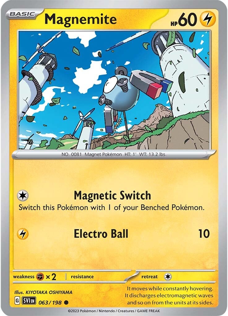 Magnemite (063/198) [Scarlet & Violet: Base Set] | Exor Games New Glasgow