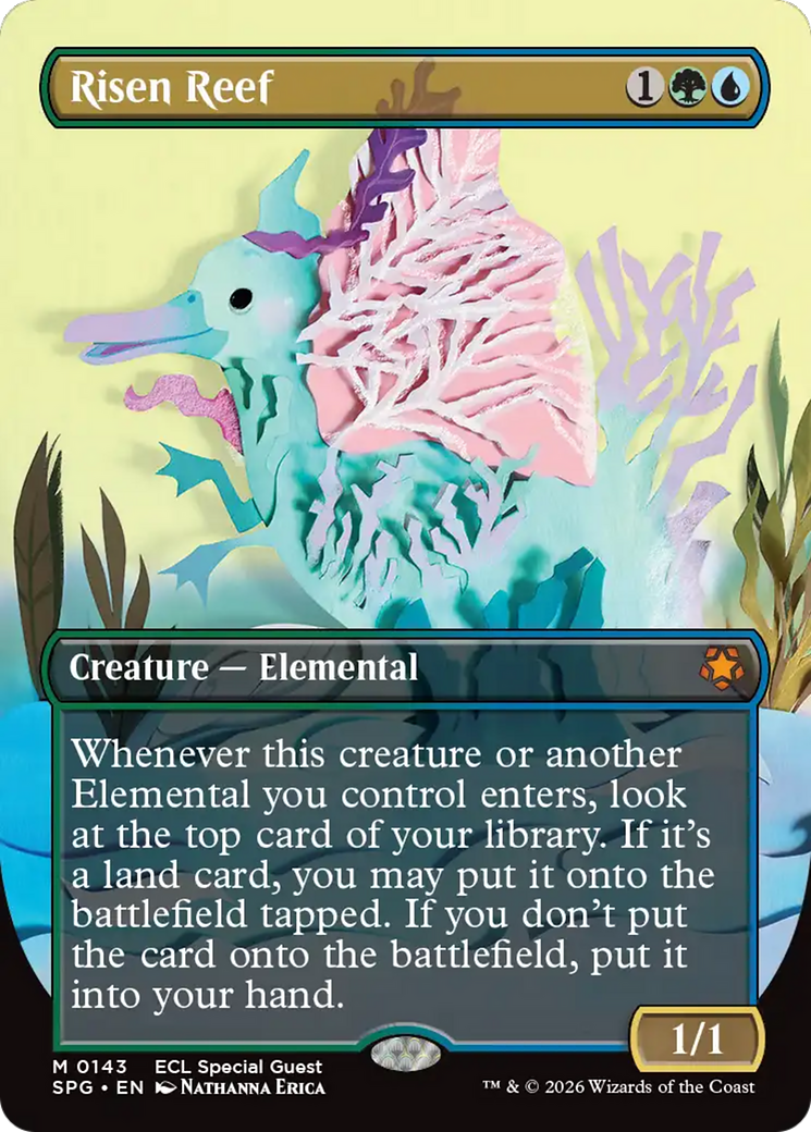 Risen Reef (Borderless) [Lorwyn Eclipsed Special Guests] | Exor Games New Glasgow