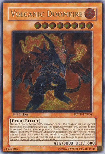 Volcanic Doomfire [FOTB-EN008] Ultimate Rare | Exor Games New Glasgow