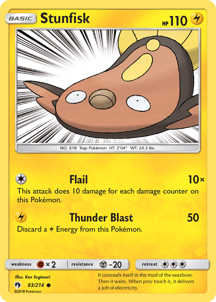 Stunfisk (83/214) [Sun & Moon: Lost Thunder] | Exor Games New Glasgow