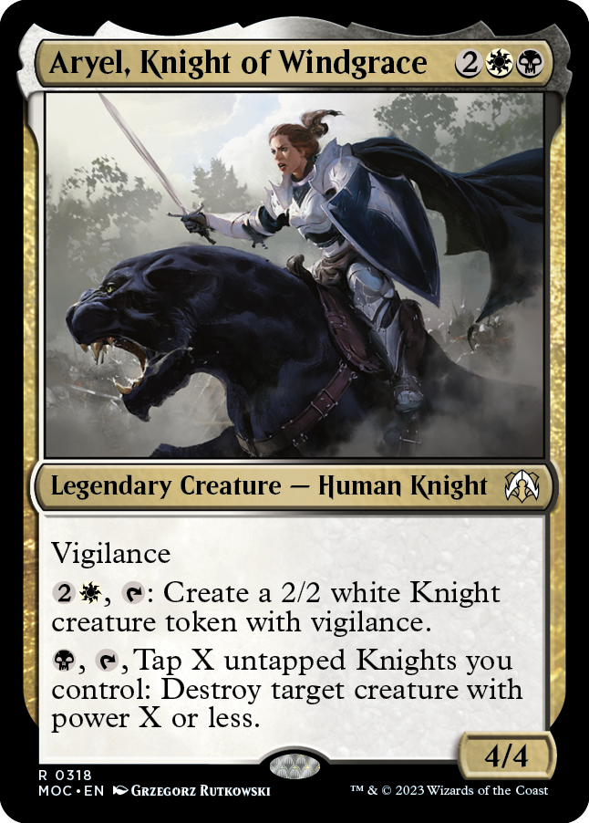 Aryel, Knight of Windgrace [March of the Machine Commander] | Exor Games New Glasgow