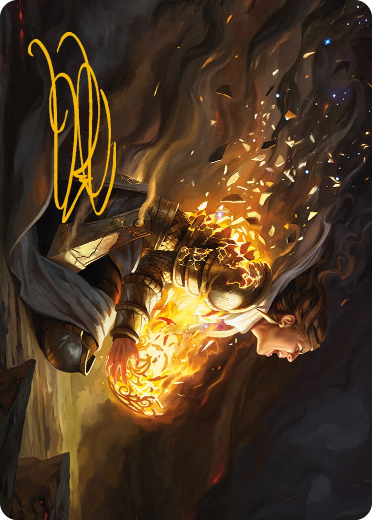 Vanish into Eternity Art Card (Gold-Stamped Signature) [Phyrexia: All Will Be One Art Series] | Exor Games New Glasgow