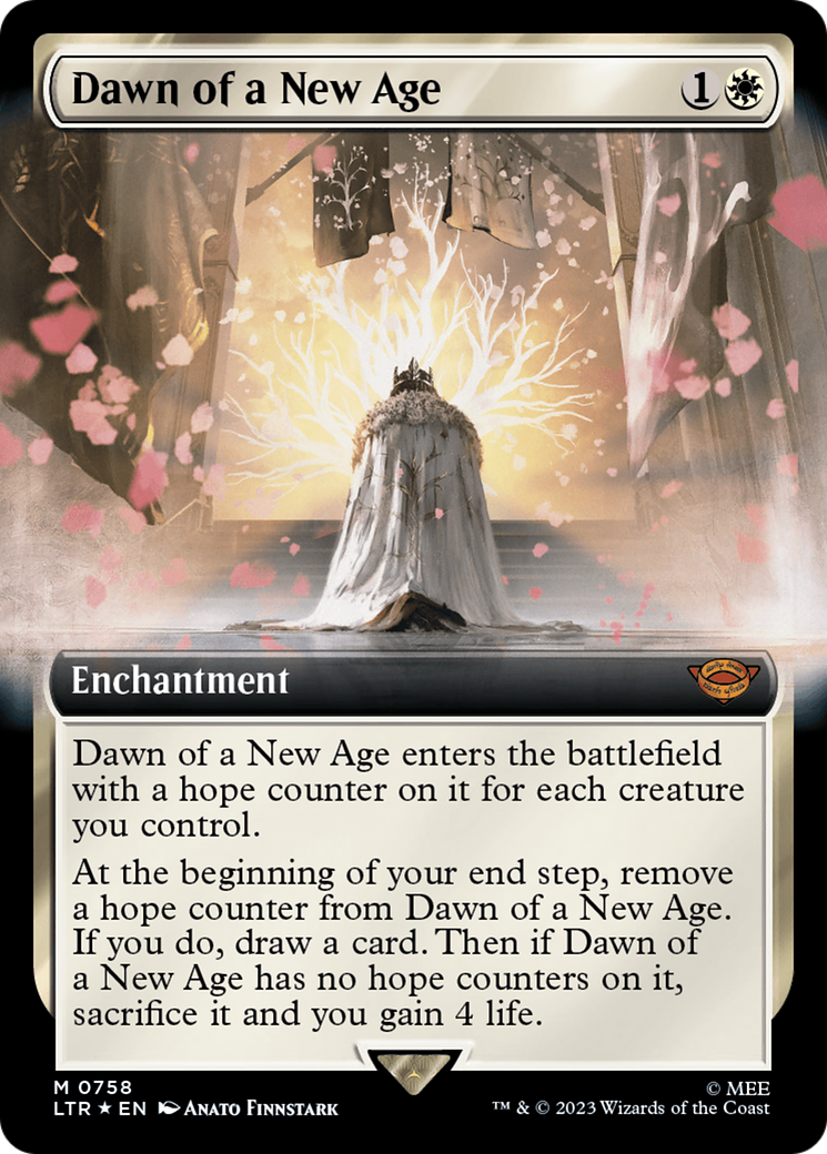 Dawn of a New Age (Extended Art) (Surge Foil) [The Lord of the Rings: Tales of Middle-Earth] | Exor Games New Glasgow