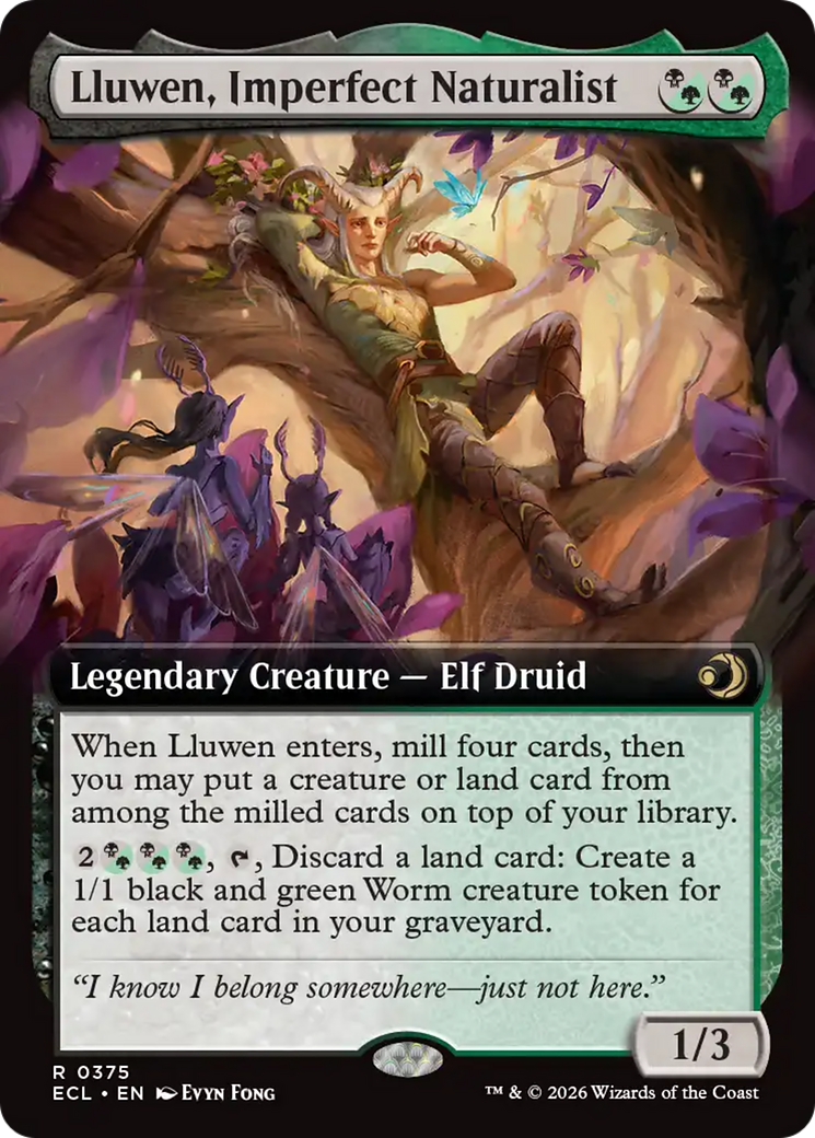 Lluwen, Imperfect Naturalist (Extended Art) [Lorwyn Eclipsed] | Exor Games New Glasgow