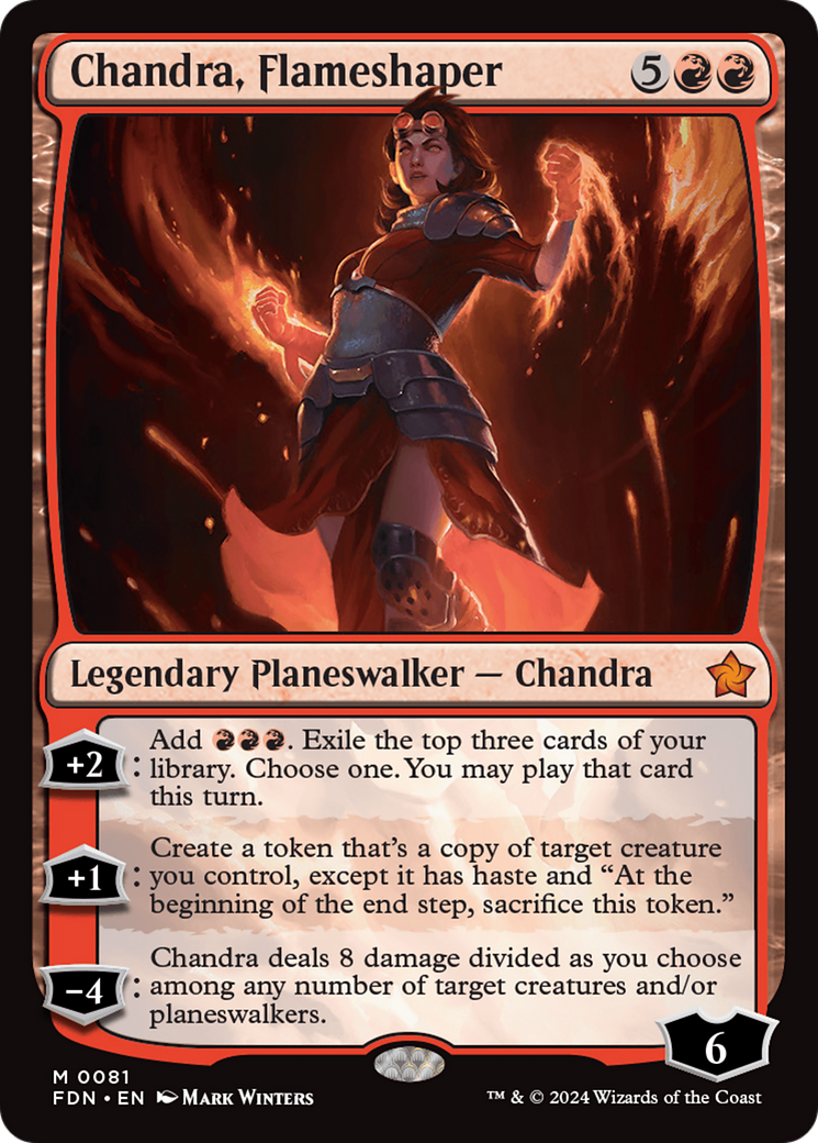 Chandra, Flameshaper [Foundations] | Exor Games New Glasgow