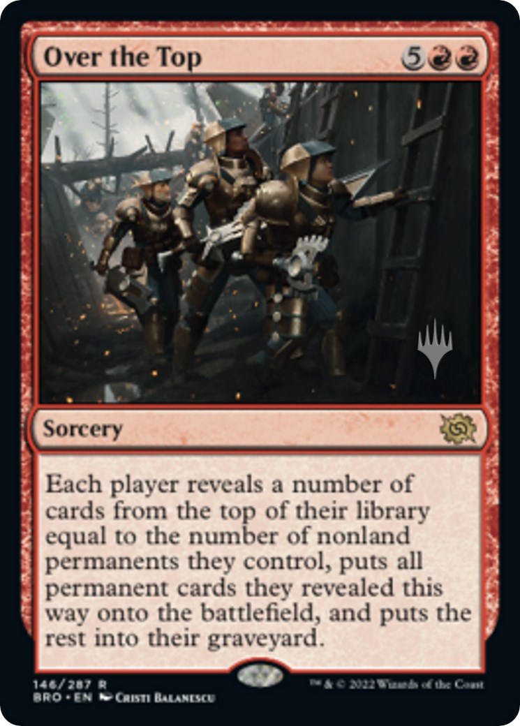 Over the Top (Promo Pack) [The Brothers' War Promos] | Exor Games New Glasgow
