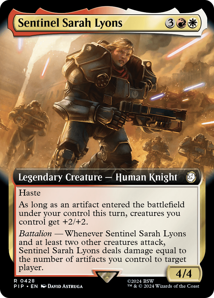 Sentinel Sarah Lyons (Extended Art) [Fallout] | Exor Games New Glasgow