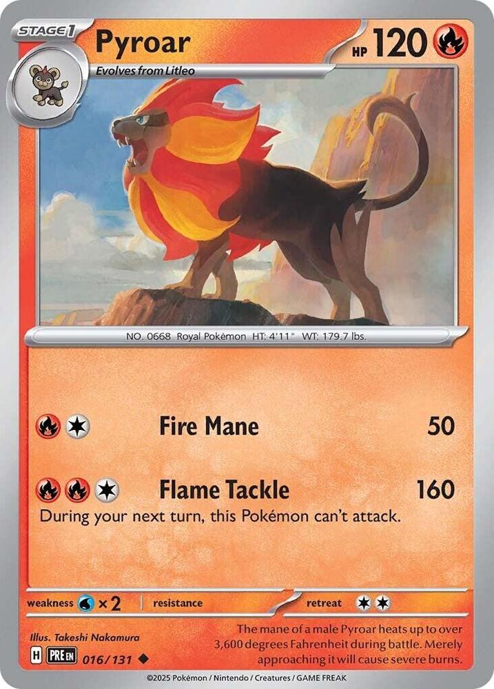 Pyroar (016/131) [Scarlet & Violet: Prismatic Evolutions] | Exor Games New Glasgow