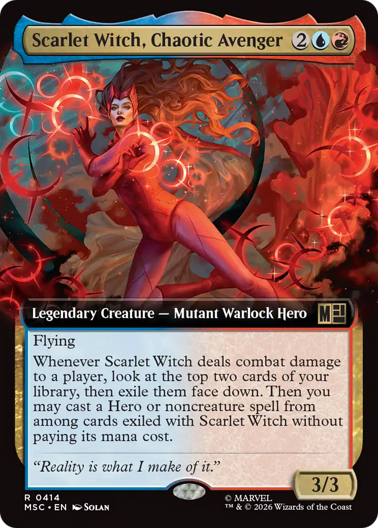 Scarlet Witch, Chaotic Avenger (Extended Art) [Marvel Super Heroes Commander] | Exor Games New Glasgow