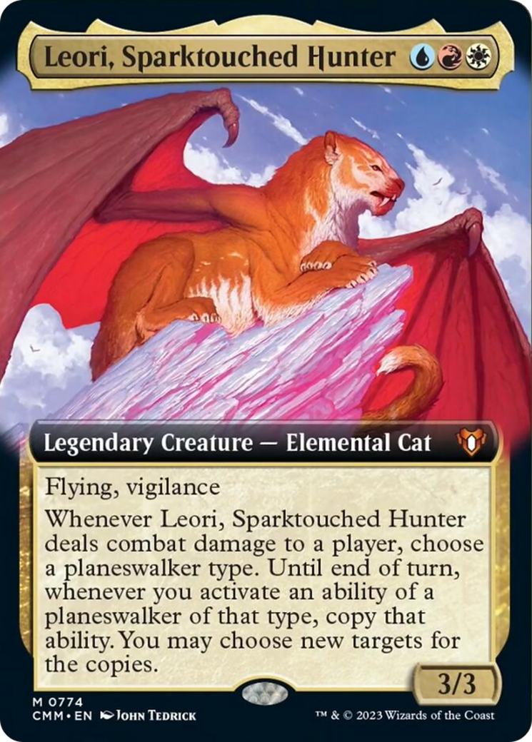 Leori, Sparktouched Hunter (Extended Art) [Commander Masters] | Exor Games New Glasgow