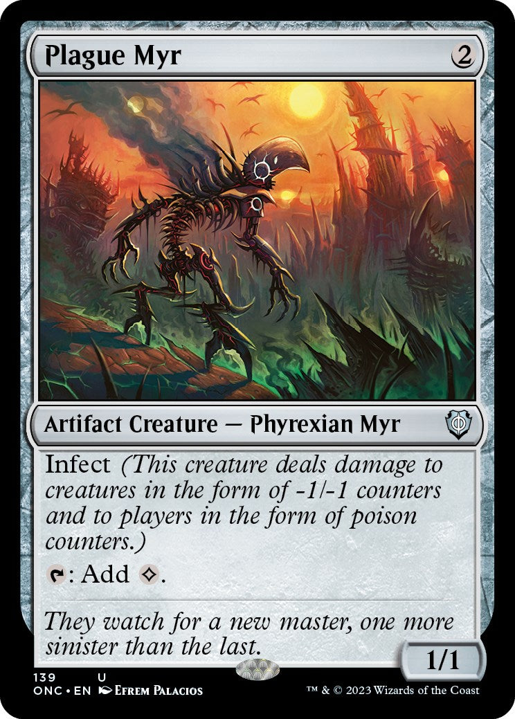 Plague Myr [Phyrexia: All Will Be One Commander] | Exor Games New Glasgow