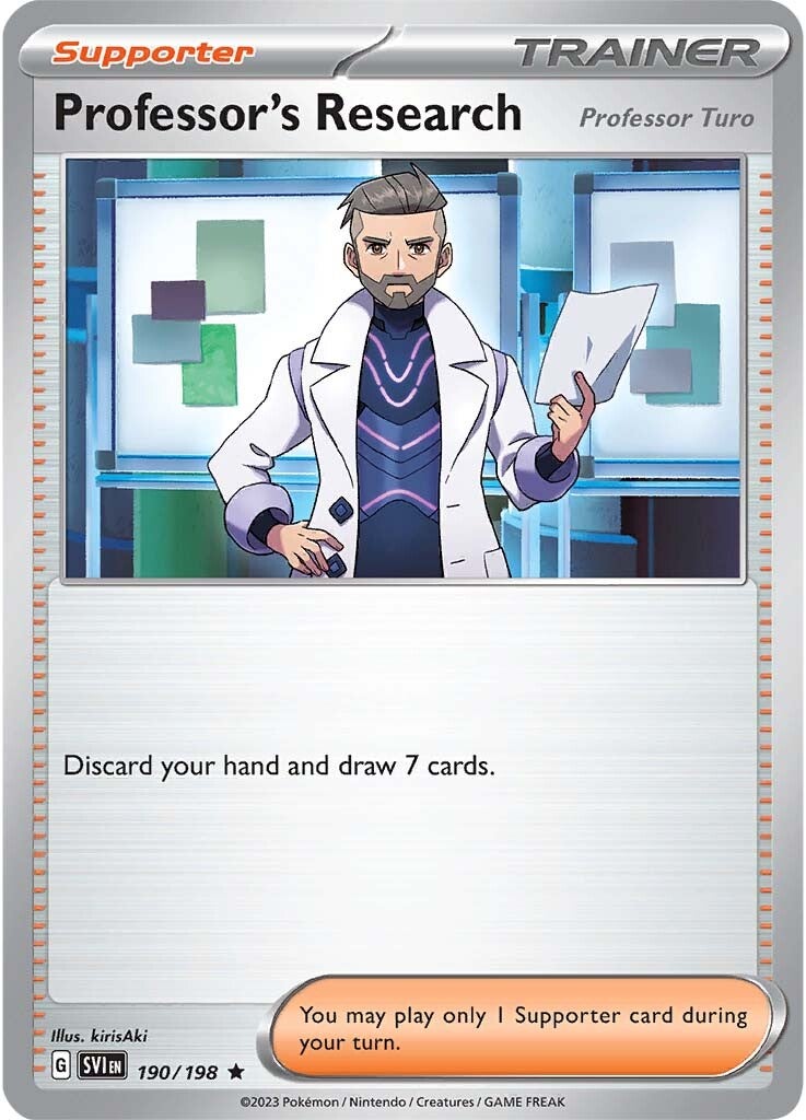 Professor's Research (Professor Turo) (190/198) [Scarlet & Violet: Base Set] | Exor Games New Glasgow