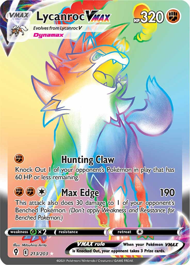 Lycanroc VMAX (213/203) [Sword & Shield: Evolving Skies] | Exor Games New Glasgow