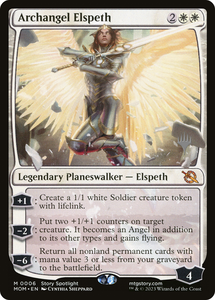 Archangel Elspeth (Promo Pack) [March of the Machine Promos] | Exor Games New Glasgow