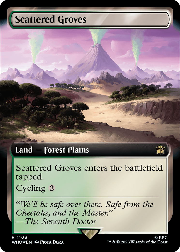 Scattered Groves (Extended Art) (Surge Foil) [Doctor Who] | Exor Games New Glasgow