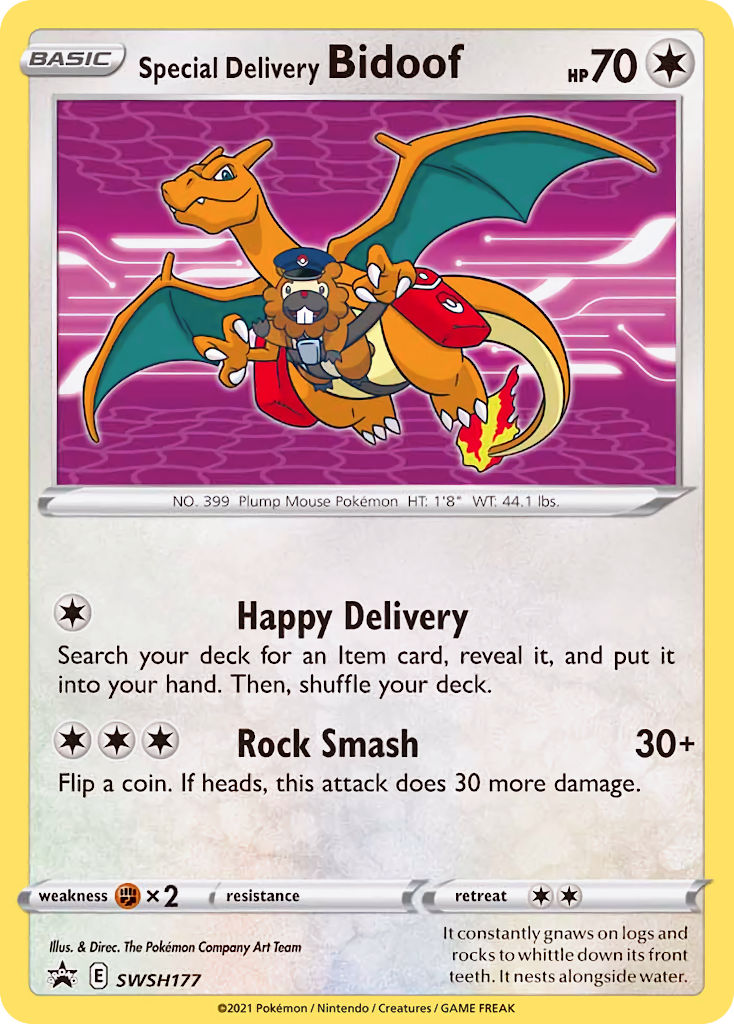Special Delivery Bidoof (SWSH177) [Sword & Shield: Black Star Promos] | Exor Games New Glasgow