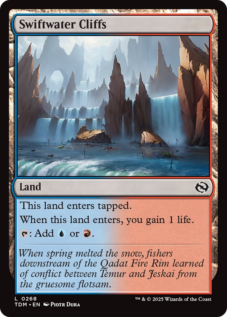 Swiftwater Cliffs [Tarkir: Dragonstorm] | Exor Games New Glasgow