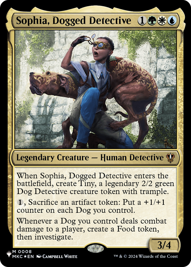 Sophia, Dogged Detective (MKC) [The List] | Exor Games New Glasgow