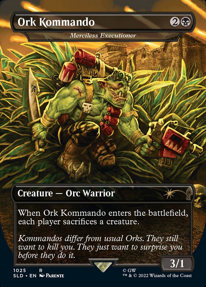 Ork Kommando - Merciless Executioner (Borderless) [Secret Lair Drop Series] | Exor Games New Glasgow