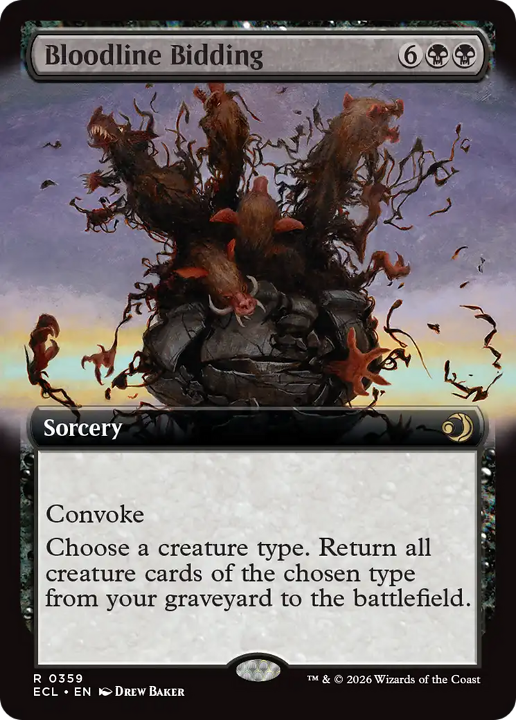 Bloodline Bidding (Extended Art) [Lorwyn Eclipsed] | Exor Games New Glasgow