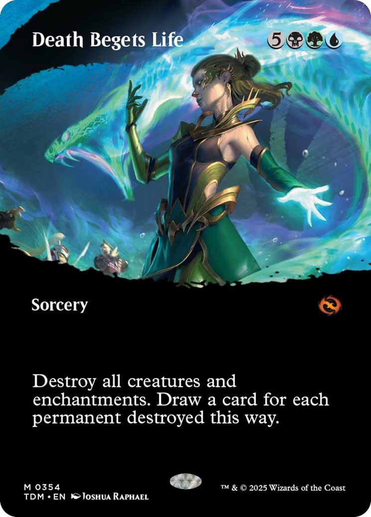 Death Begets Life (Borderless) [Tarkir: Dragonstorm] | Exor Games New Glasgow