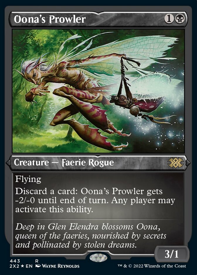 Oona's Prowler (Foil Etched) [Double Masters 2022] | Exor Games New Glasgow