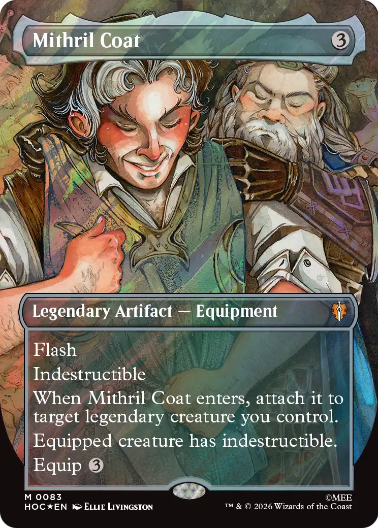 Mithril Coat (Borderless) (Surge Foil) [The Hobbit: Eternal-Legal] | Exor Games New Glasgow