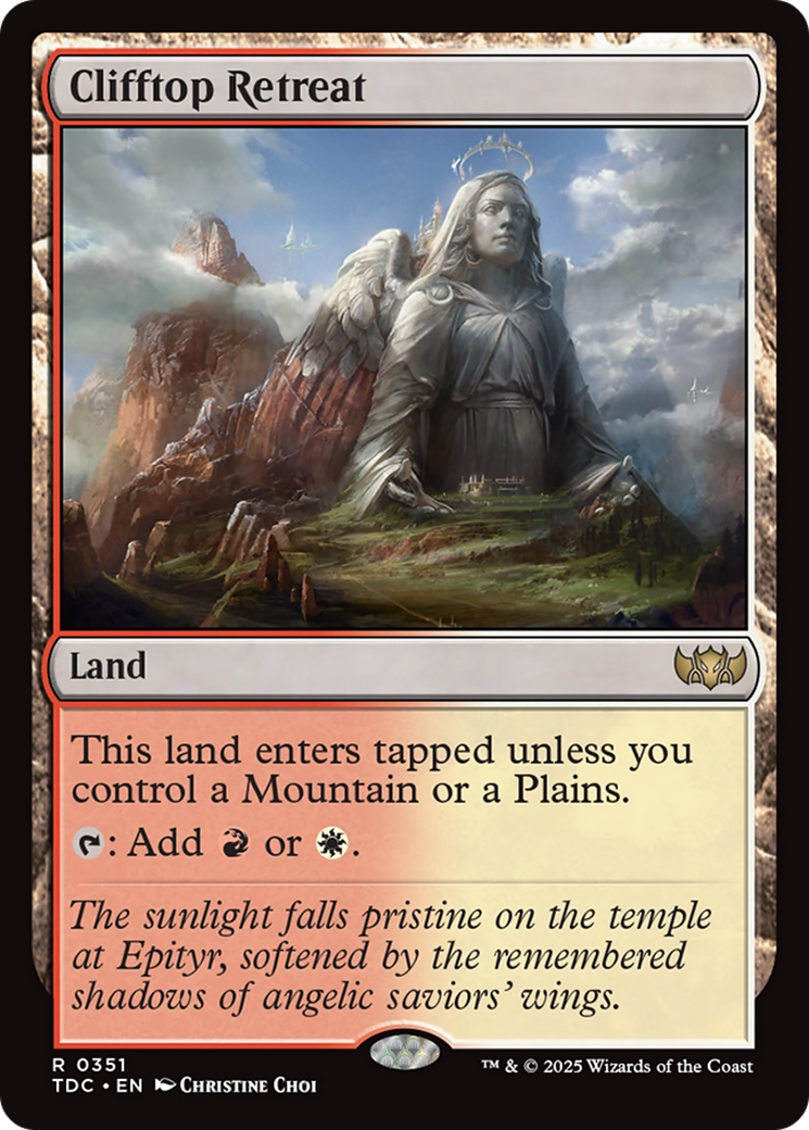 Clifftop Retreat [Tarkir: Dragonstorm Commander] | Exor Games New Glasgow