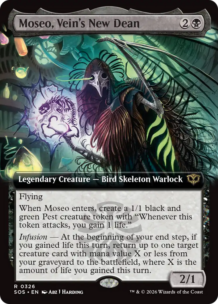 Moseo, Vein's New Dean (Extended Art) [Secrets of Strixhaven] | Exor Games New Glasgow
