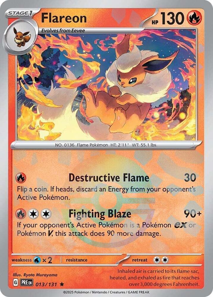 Flareon (013/131) (Poke Ball Pattern) [Scarlet & Violet: Prismatic Evolutions] | Exor Games New Glasgow