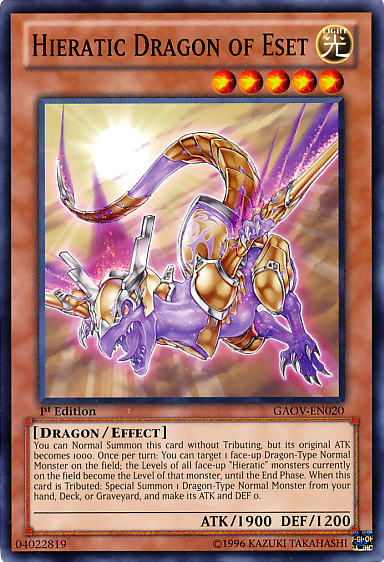 Hieratic Dragon of Eset [GAOV-EN020] Common | Exor Games New Glasgow