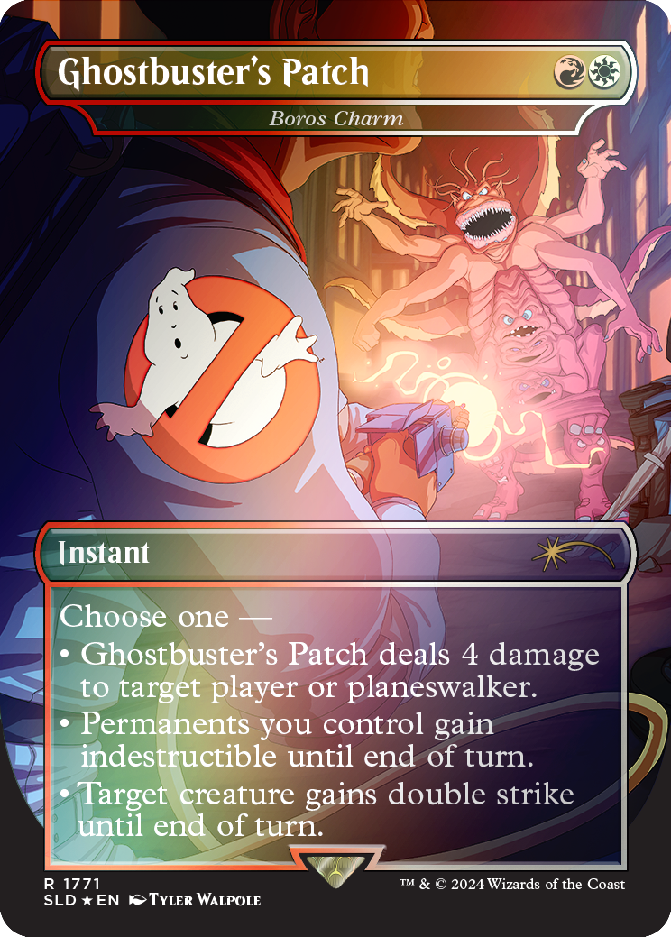 Ghostbuster's Patch - Boros Charm (Rainbow Foil) [Secret Lair Drop Series] | Exor Games New Glasgow
