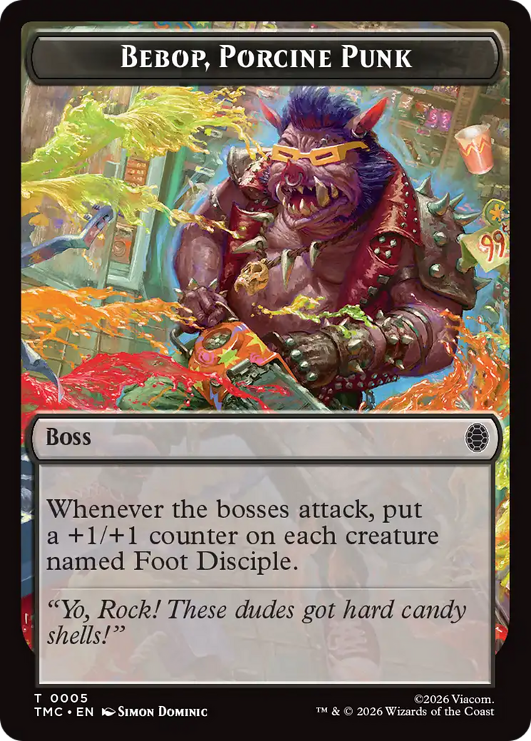 Bebop, Porcine Punk [Teenage Mutant Ninja Turtles Commander Tokens] | Exor Games New Glasgow